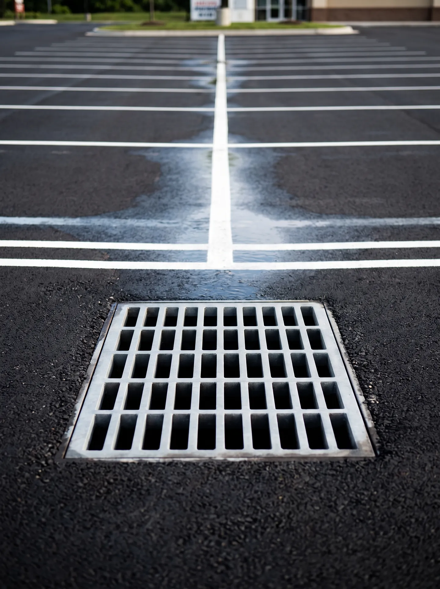 Parking lot catch basin and drainage repair