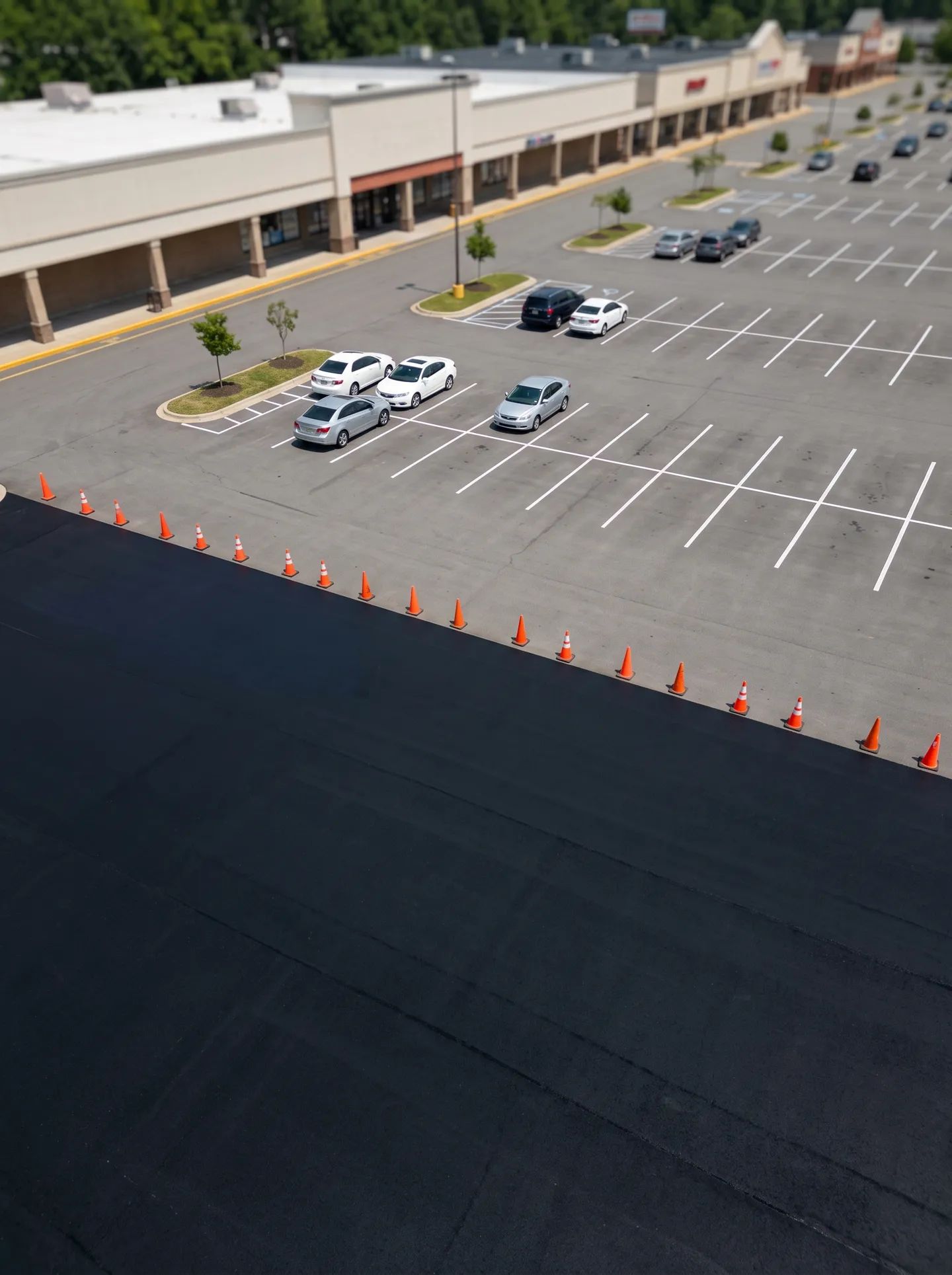 Commercial pavement condition survey and maintenance plan